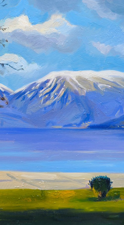 Winter day by the lake by Joan Mato