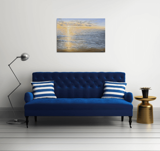 Light over the ocean