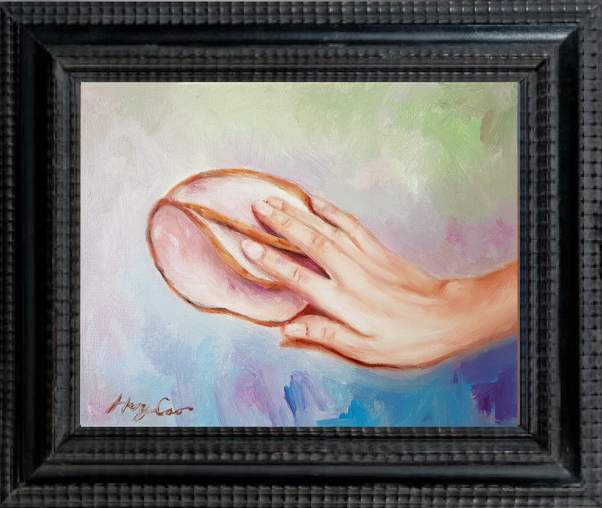 Photorealistic Still Life Oil Painting By Henry Cao, 10 X 8, Soft Touch, Original Artwork