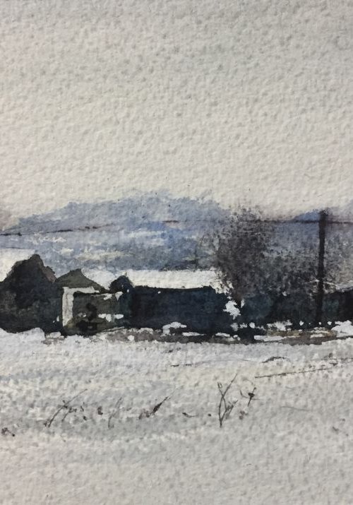 Winter landscape scene (I) by Tihomir Cirkvencic