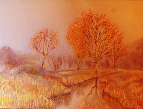 Foggy meadow by George Budai