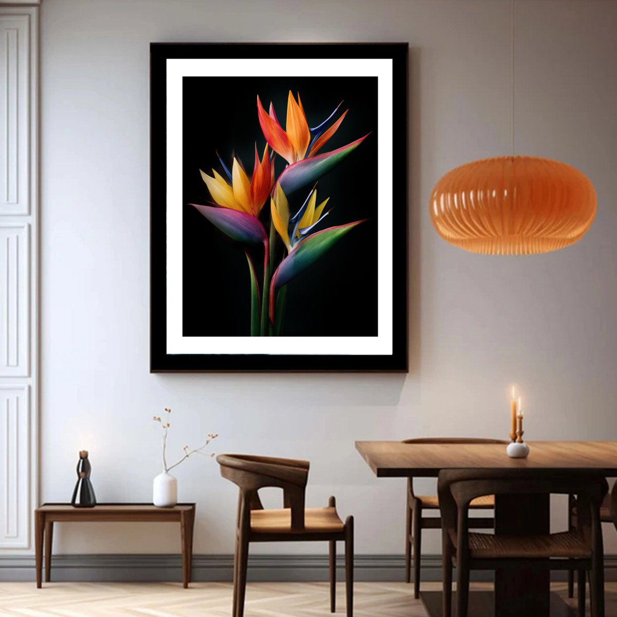 Photorealistic Botanical Photograph By Michael Filonow, 34 X 42", Bird Of Paradise, Original Artwork