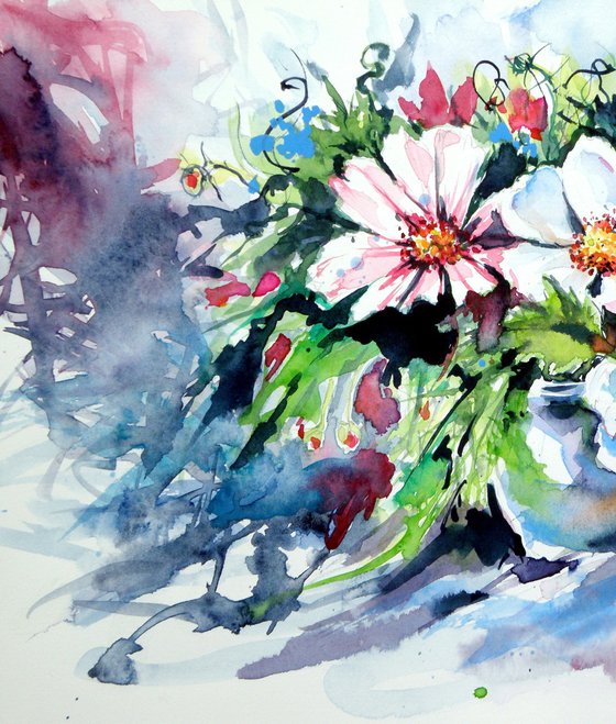 Still life with wildflowers