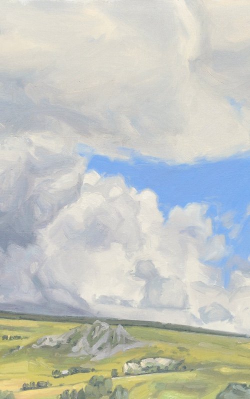 Summer clouds, Mézenc massif by ANNE BAUDEQUIN