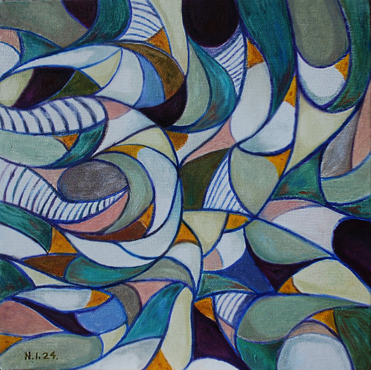 Upstream Iii By Nikola Ivanovic, 12 X 12, Artwork For Sale On Artfinder