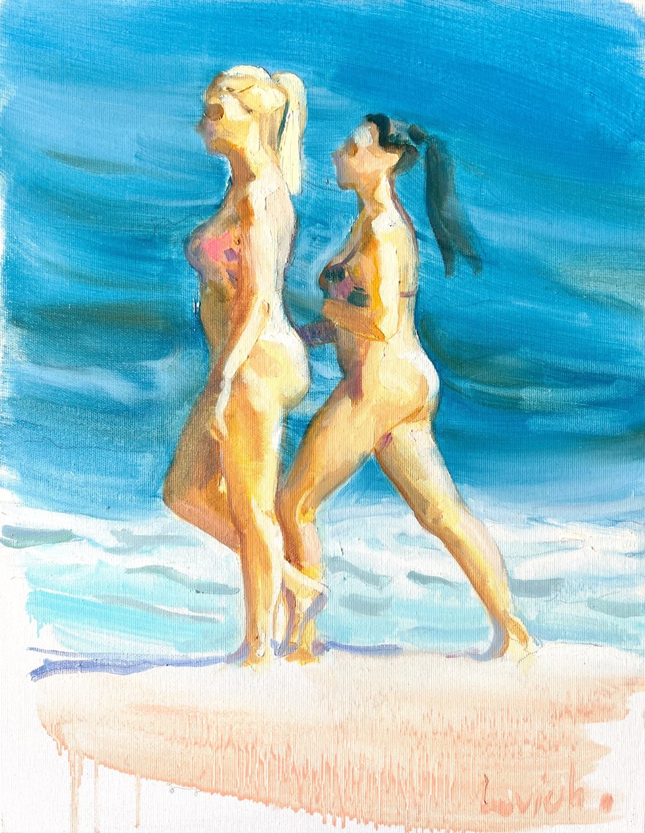 Girls By Alexander Levich, 14 X 18, Artwork For Sale On Artfinder