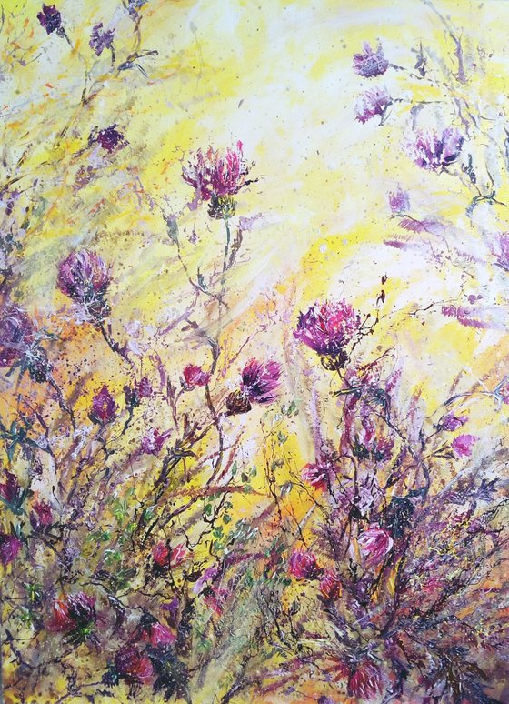 Large Burdock Painting