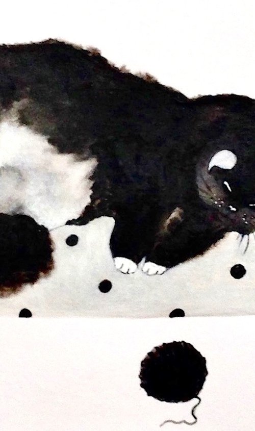 Sleeping cat n°1 by Eleanor Gabriel