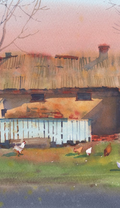 Landscape painting by Samira Yanushkova