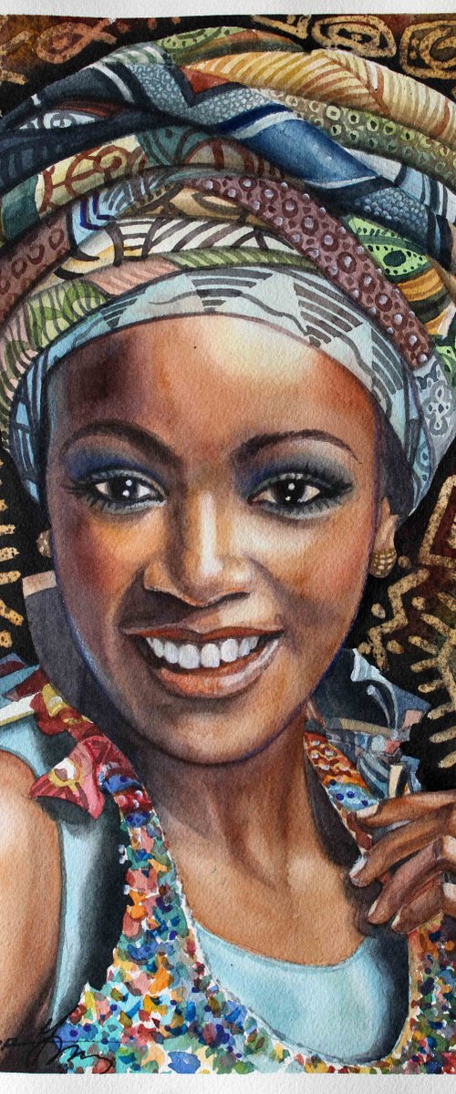 African beauty-3 by Volodymyr Melnychuk