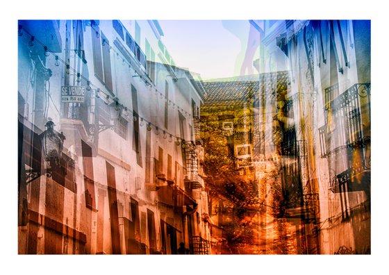 Spanish Streets 21. Abstract Multiple Exposure photography of Traditional Spanish Streets. Limited Edition Print #1/10