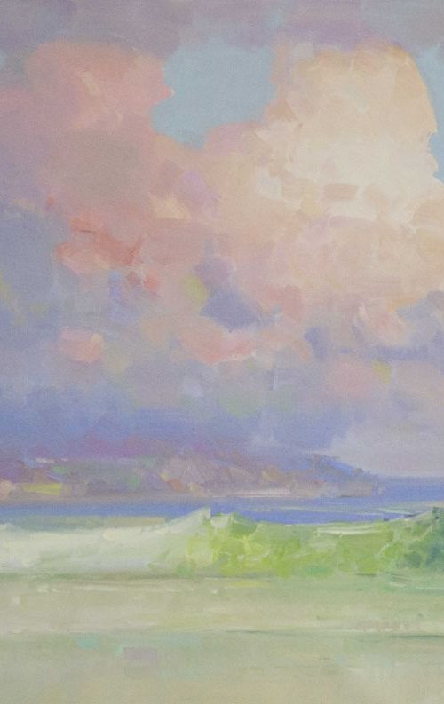 Ocean South Bay Handmade Original oil painting on Canvas One of a kind SignedPainting by Vahe Yeremyan