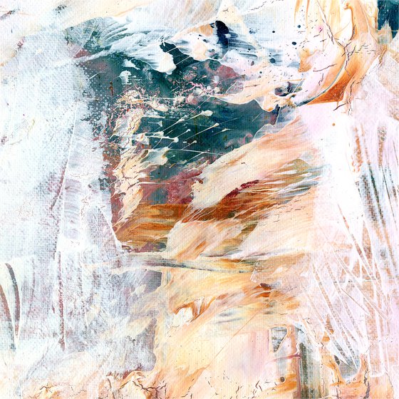 Mystical Moments 1 - Textural Abstract Painting  by Kathy Morton Stanion