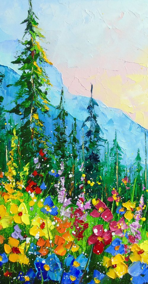 Alpine meadow, by Olha Darchuk