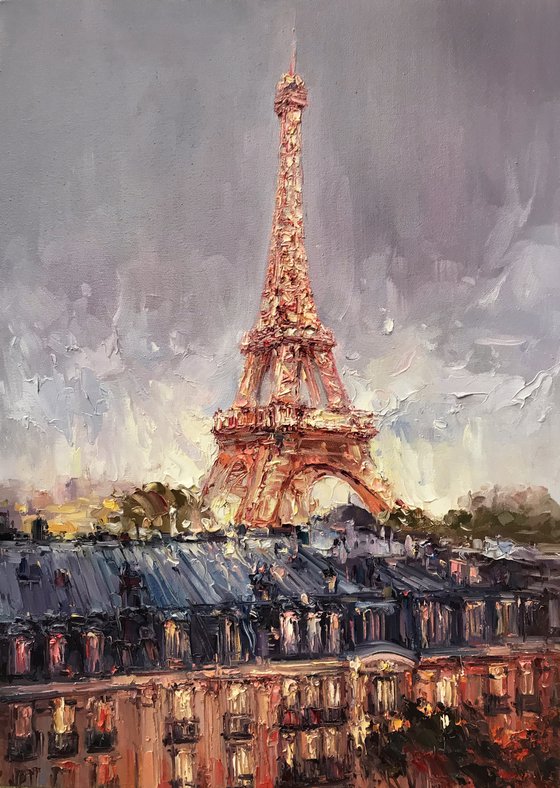 "Paris"original oil painting