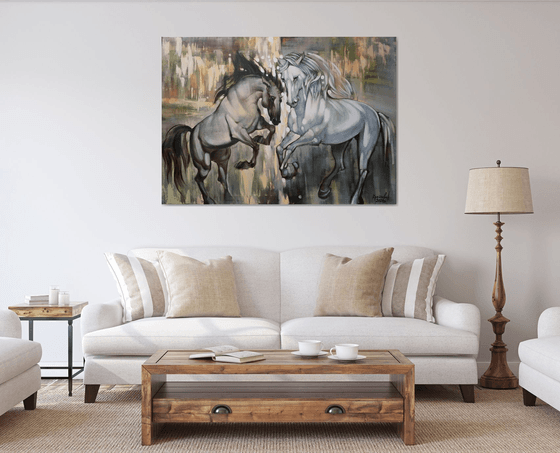 In the rays of the rising sun