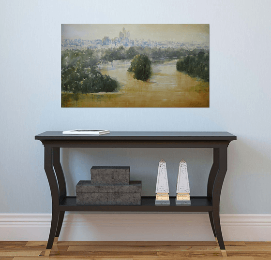 Pogled na ušće - zeleno i zlatno