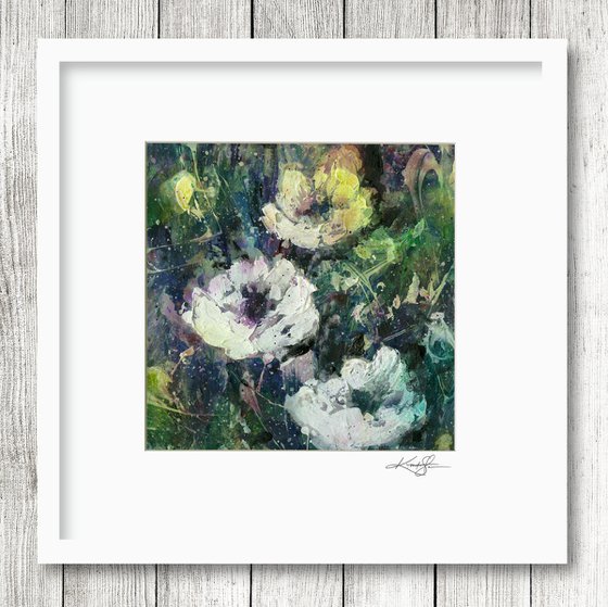 Floral Delight 15 - Textured Floral Abstract Painting by Kathy Morton Stanion