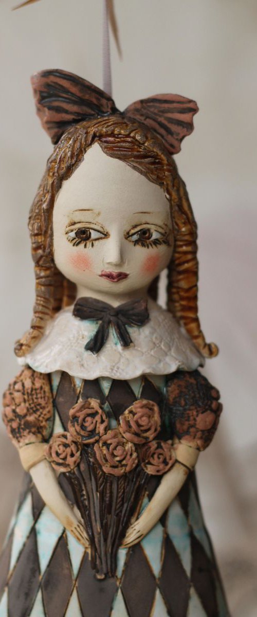 Girl with flowers. From "Le Carousel, Hommage à l'Innocence" project by Elya Yalonetski by Elya Yalonetski