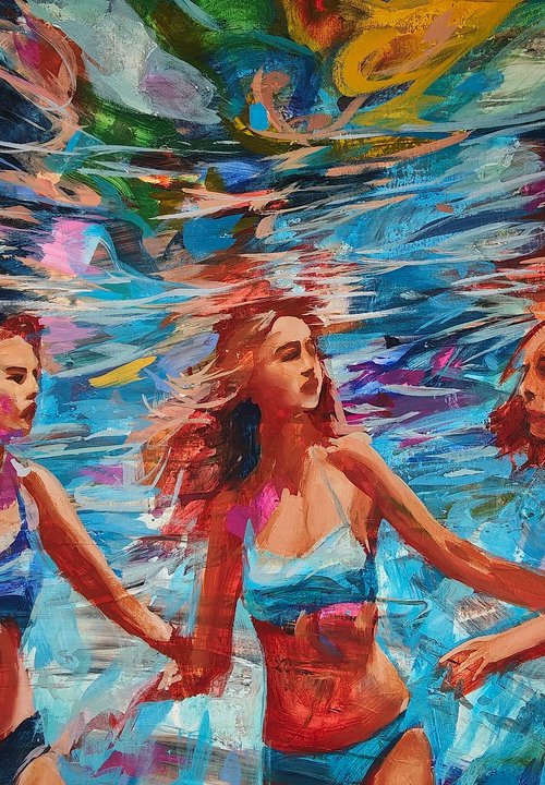 Floating silhouettes by Daniel Bulimar Henciu