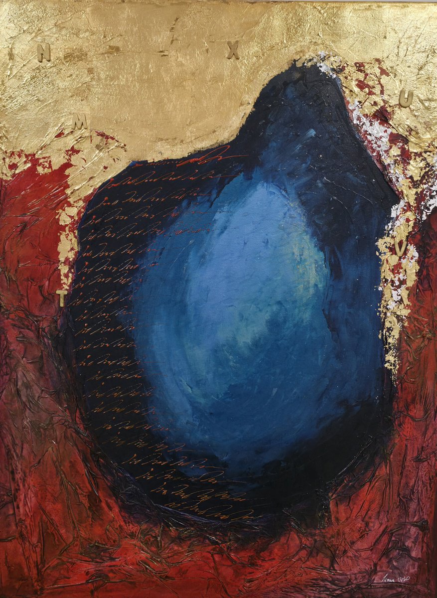 Abstract Painting By Ivana Urso, 24 X 31, Infinite, Original Artwork