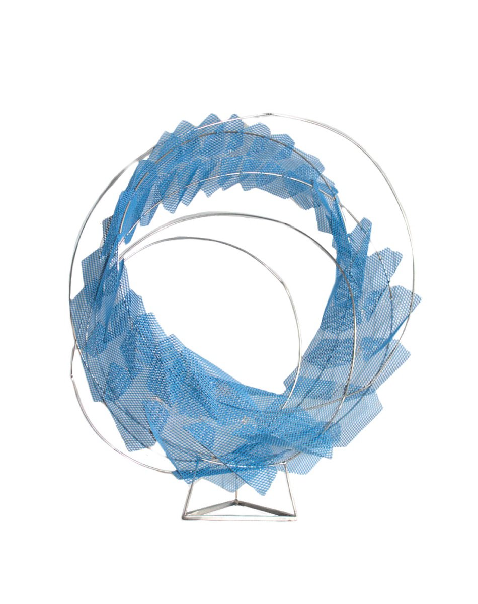 Geometric Abstract Sculpture By Evgeniq Ivanova, 23 X 27, Evolution Viii, Original Artwork