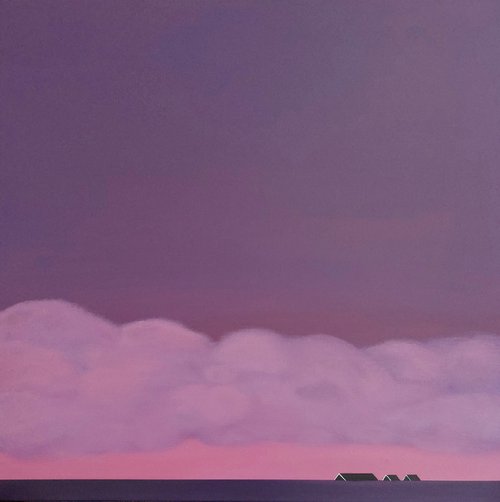 Purple sky, purple morning by Nelly van Nieuwenhuijzen