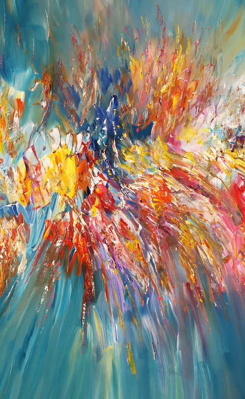 Turquoise Daydream XL 3 by Peter Nottrott