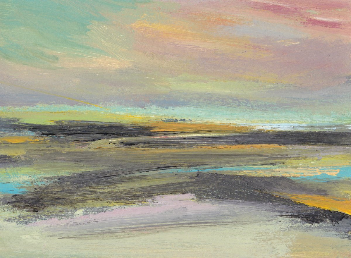 Impressionistic Landscape Acrylic Painting By Adam Grose Ma Pgce, 8 X 6, Dartmoor, Original Artwork