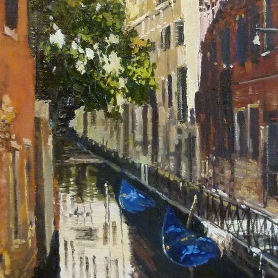 Gondola Parking in Venice
