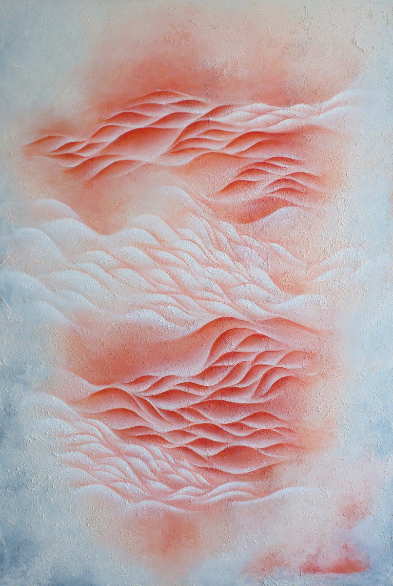 Organic Abstract Acrylic Painting By Francesca Borgo, 20 X 29, A New Voice, Original Artwork