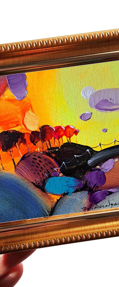 Abstract landscape by Nataly Derevyanko