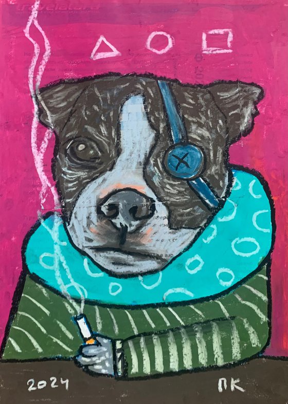 Smoking dog #97