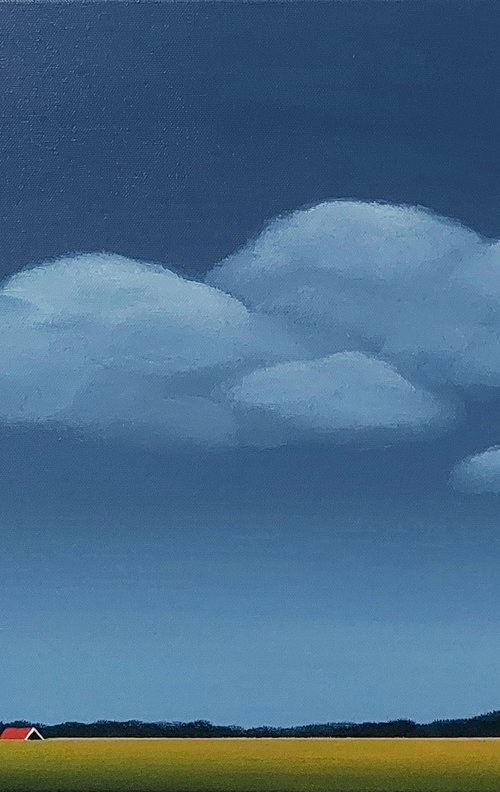 Floating Clouds, Golden Wheat by Nelly van Nieuwenhuijzen