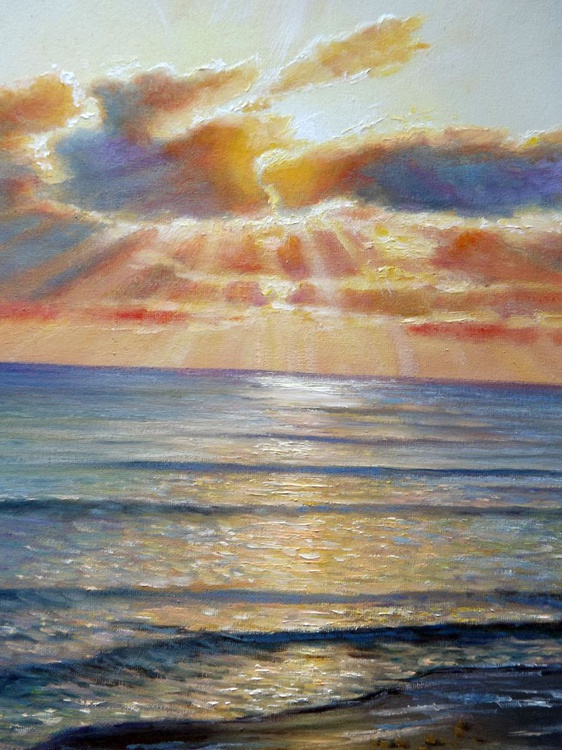 Sunset (2014) Oil painting by Oleg Riabchuk | Artfinder
