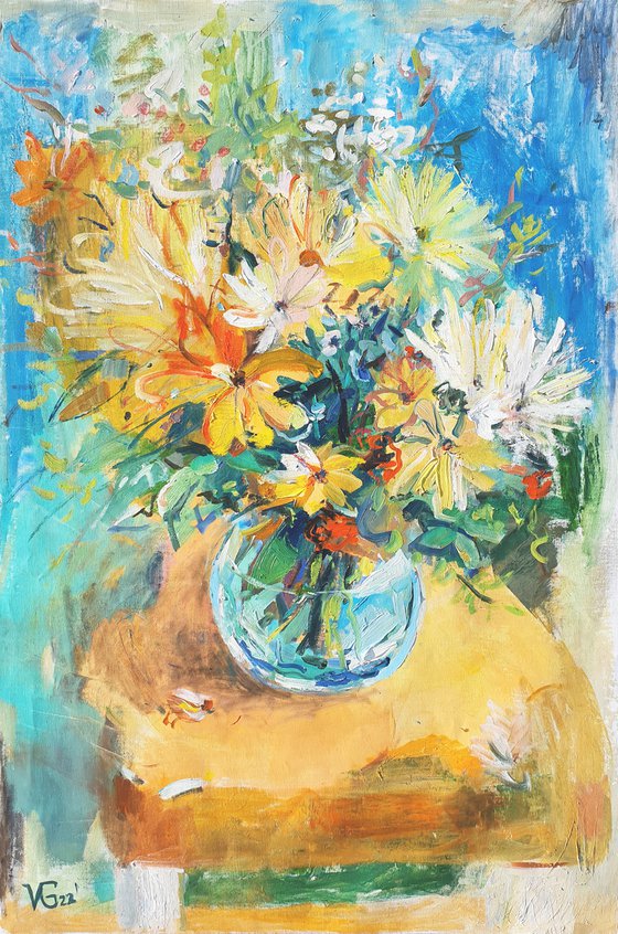 Still life with flowers.