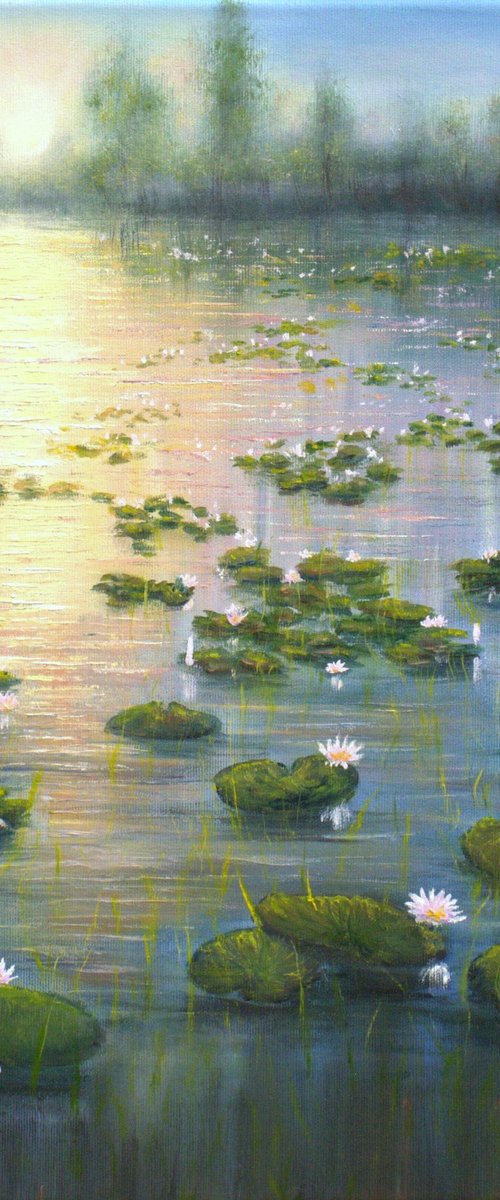 Lilies pond by Ludmilla Ukrow