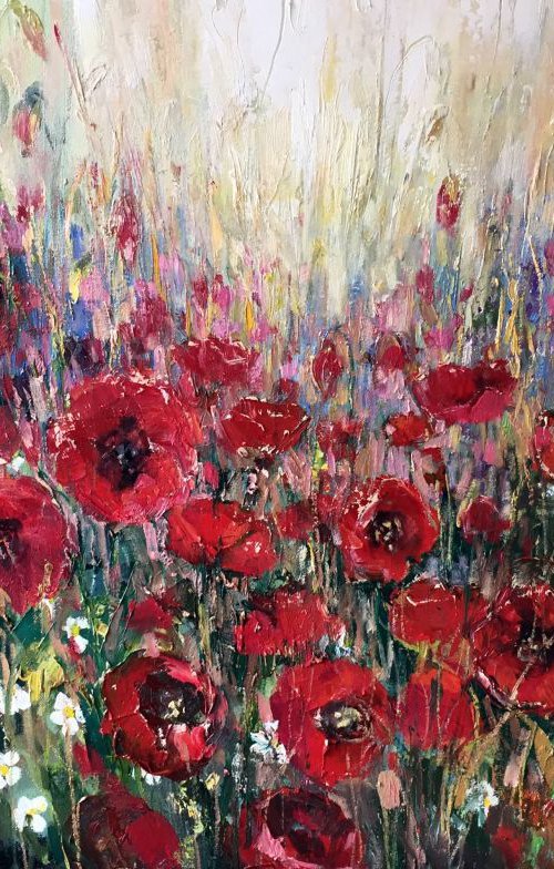 'Late Poppy Field' by Ewa Czarniecka