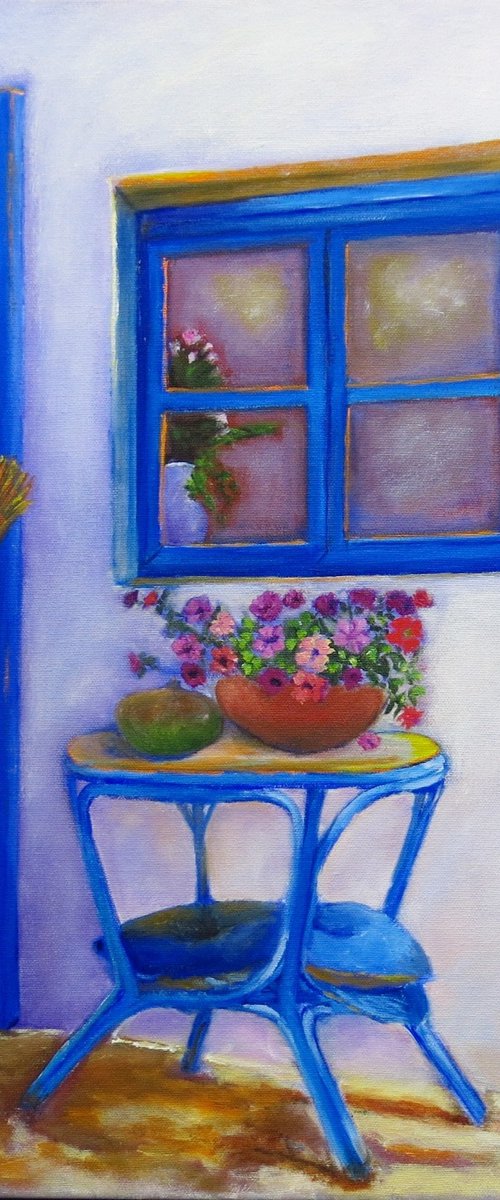 In a Spanish Back Yard by Maureen Greenwood