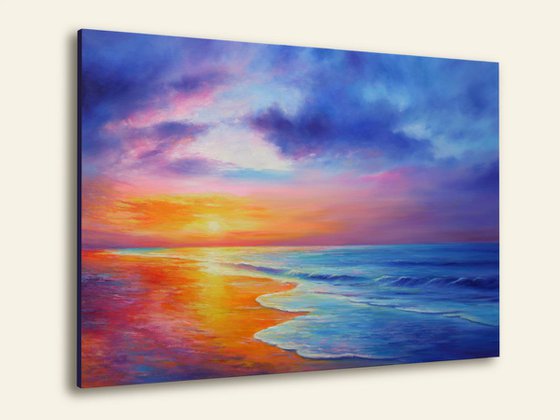 Large seascape painting