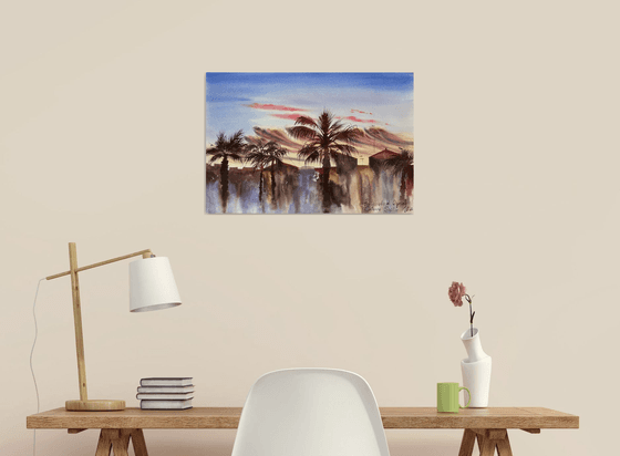 Warm Evening in Sicily Port