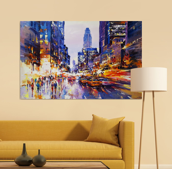 Evening  lights (New York)