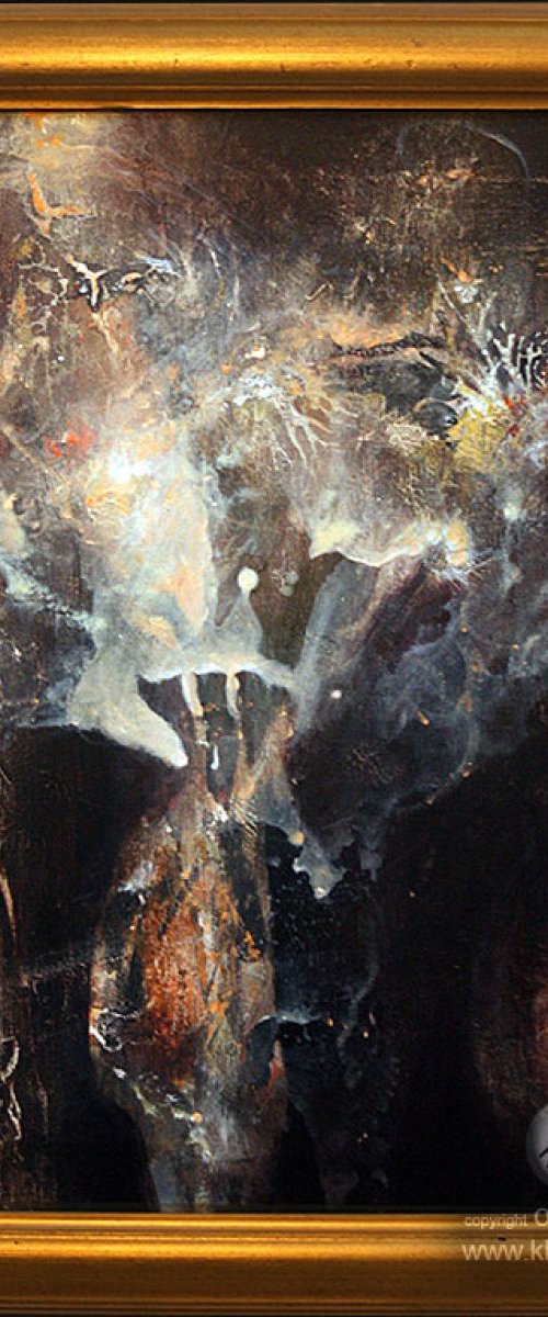 kafkian eternity with flowers at 7 pm, signed 29.07.2013 ORIGINAL OVIDIU KLOSKA by Kloska Ovidiu