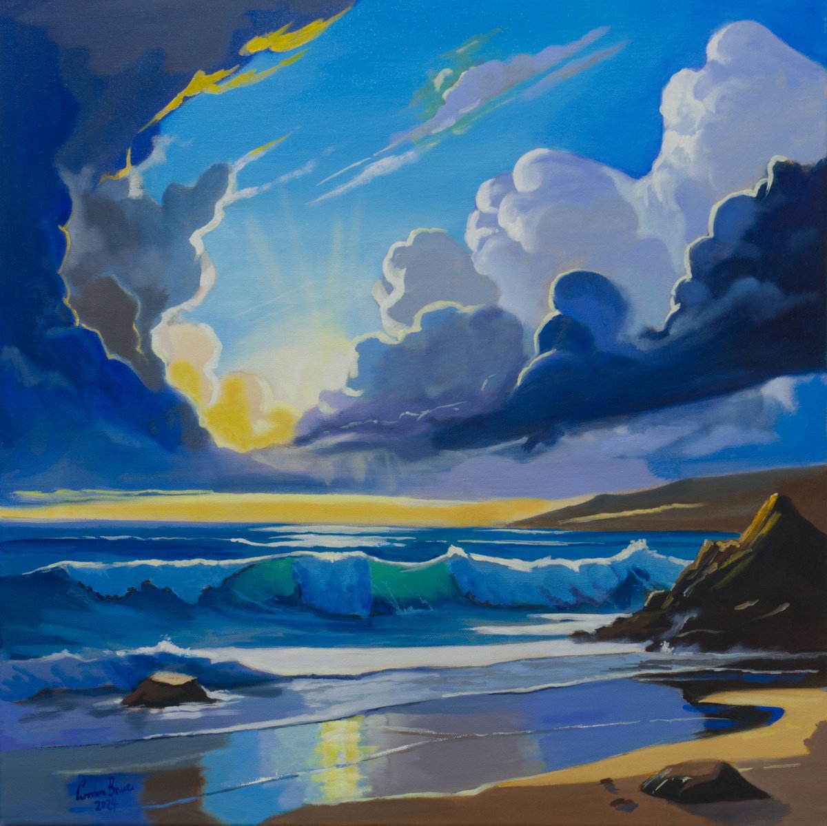 Ocean Sunrise by Gordon Bruce