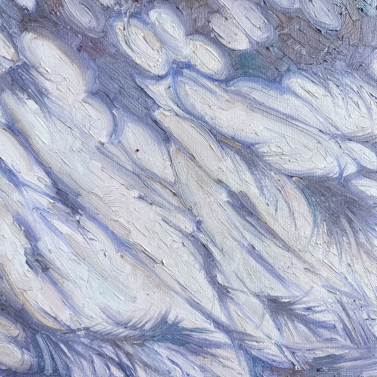 Expressive Abstract Oil Painting By Nataliya Lemesheva, 12 X 12", Shadow 19, Original Artwork