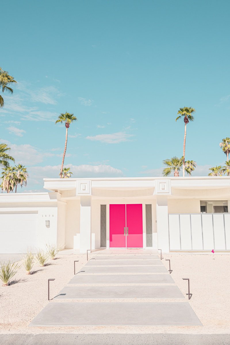 Surrealistic Cityscapes Photograph By Tabita Pietsch, 16 X 20", Modern Paradise Pink, Original Artwork