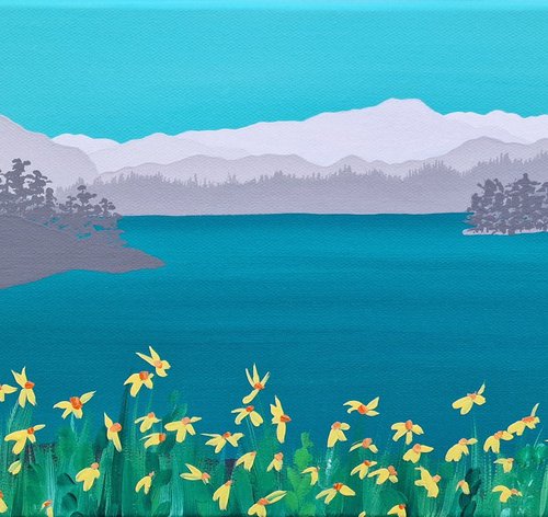 Rydal Water in Spring, The Lake District by Sam Martin