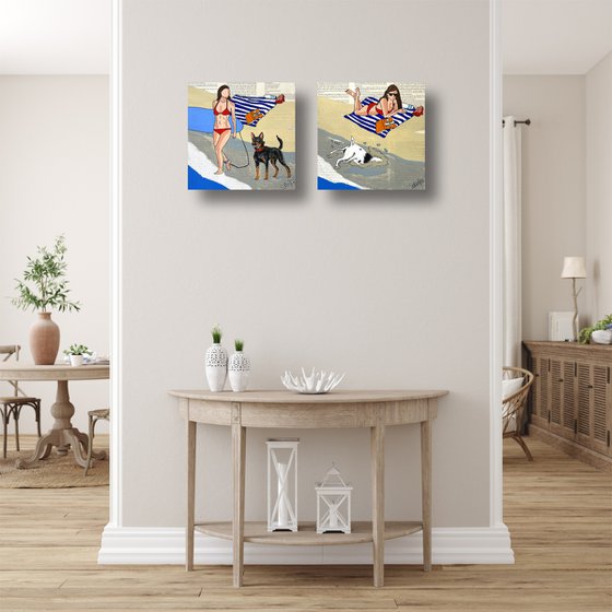 Dog Days The Beach Dig 2 30cm x 30cm