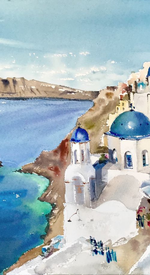 Santorini, Greece by Eugenia Gorbacheva