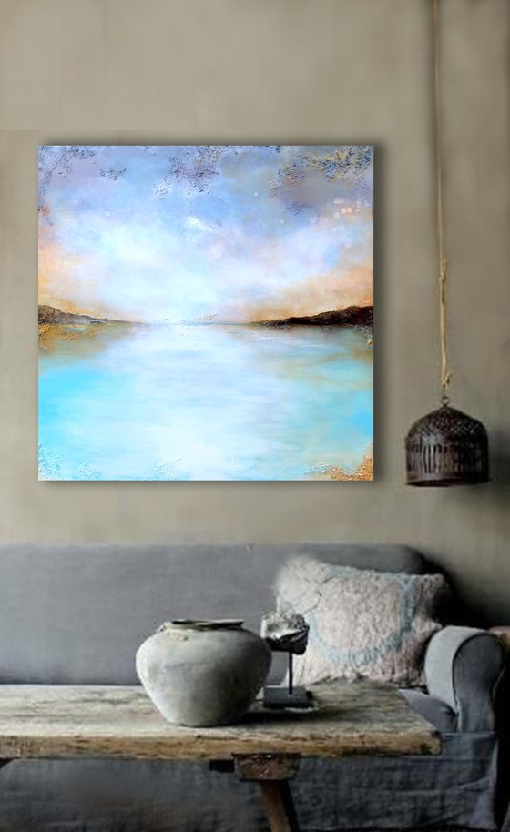 calm bay (100 x 100 cm) Dee Brown